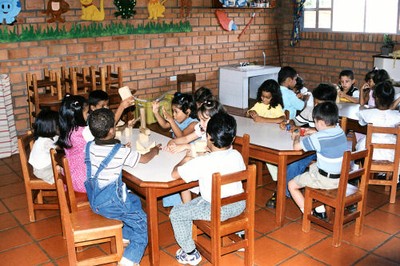 Children at nursery school Ciudad Ojeda, Venezuela