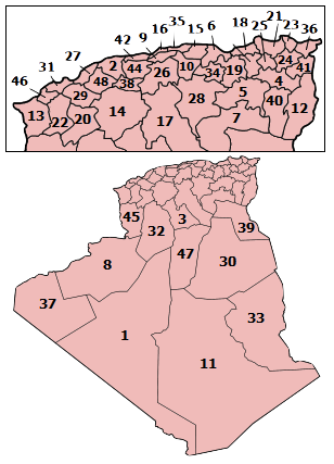 Provincias Argelia numbered2.png
