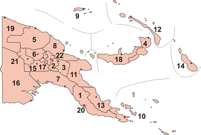 Províncias de Papua Nova Guiné.